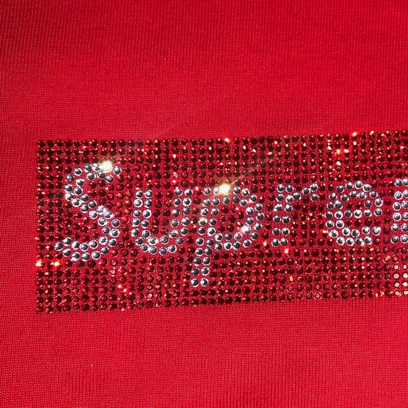 Supreme Swarovski Box Logo Tee - Picture 4 of 8